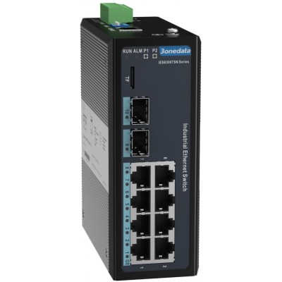 TSN Endüstriyel Switch 8 Port Gigabit RJ45 + 2 PORT 1G SFP L2 Yönetilebilir @ IES6300TSN-8GT2GS-2LV