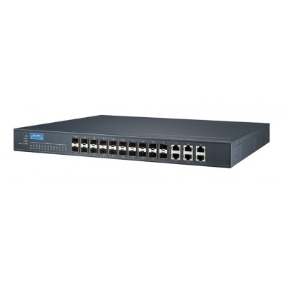 IEC61850 Switch 20 Port SFP + 6 Port RJ45 Yönetilebilir 48V @ EKI-9226G-20FMI