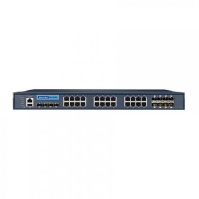 IEC61850 Switch 16 Port RJ45 + 4 Port SFP + 8 Port Combo 48VDC @ EKI-9228G-8CMI