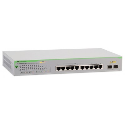 AT-GS950/10PS @ Allied Telesis PoE Switch 8*RJ45 PoE + 2*SFP/TP Combo Managed