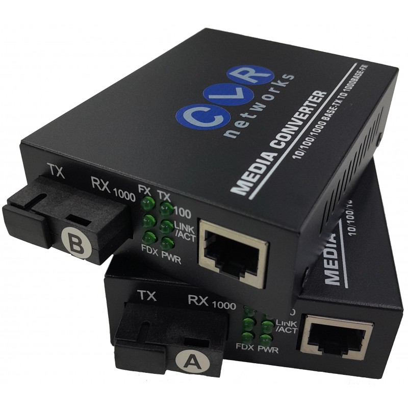 Gigabit Ethernet Single Fiber Fiber Media Converter Seti 1-Core SM 20km