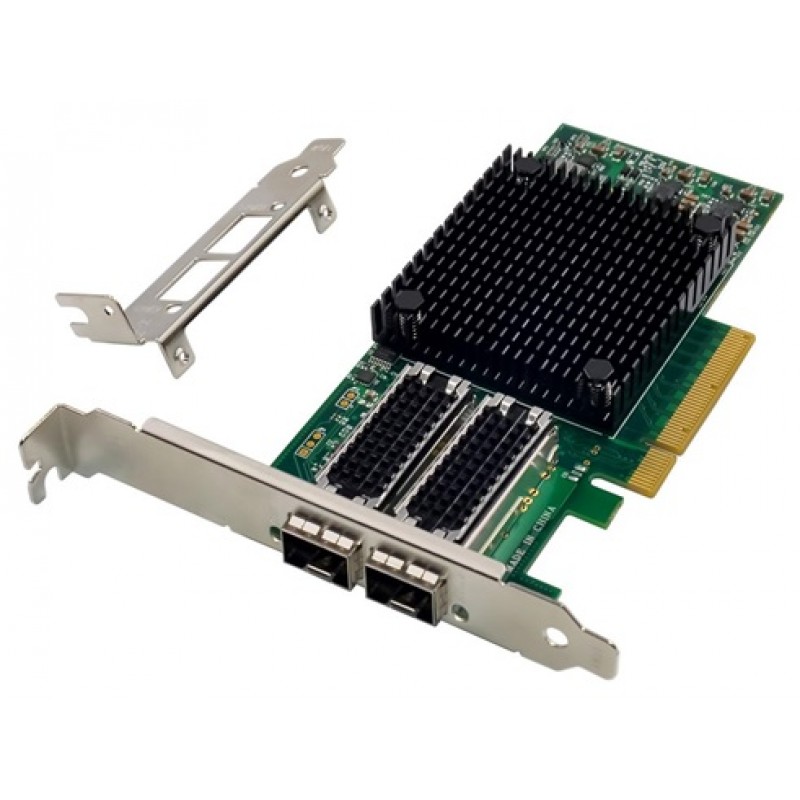 PCI Express Fiber Optik NIC 2 Port 25Gbe SFP28 Sunucu Tipi # CLR-PCI-E8312
