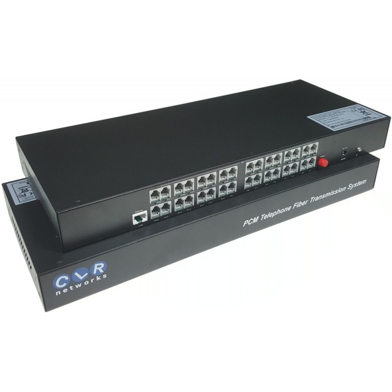 CLR-FXS/FXO-321SF @ 32 Hat Analog Telefon 1 Port 10/100M Ethernet Fiber Optik Çevirici