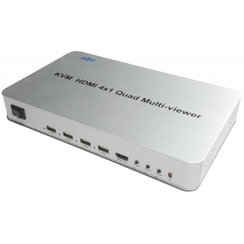 CLR-HDMI-MS144 @ HDMI + USB Quad Screen Multiviewer - 4 giriş 1 çıkış