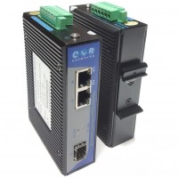 Endüstriyel PoE Switch 2 Gigabit RJ45 POE + 1 Gigabit SFP @ CLR-IES-G21P