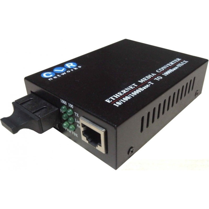 CLR-MCG-11 @ Gigabit Ethernet Fiber Optik Media Converter SC SM 20km