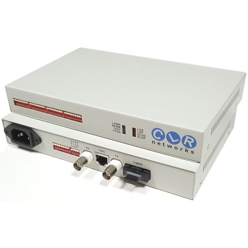 CLR-PDH-FM100 @ 1 Port E1 Singlemode Fiber Optik Multiplexer 
