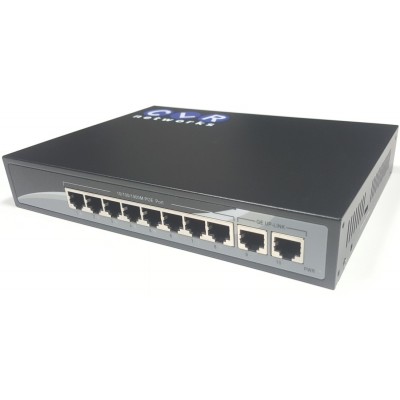 PoE Switch 8 Port RJ45 POE + 2 Port RJ45 Uplink @ CLR-SWG-820P