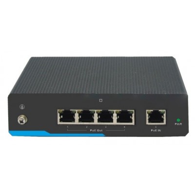 CLR-SWG-EX3460P @ 1Port Giriş 4Port Çıkış 10/100/1000M 60W Endüstriyel PoE Extender