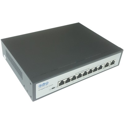 8 Port POE Switch 2 Port RJ45 Uplink CLR-SWG-1410P