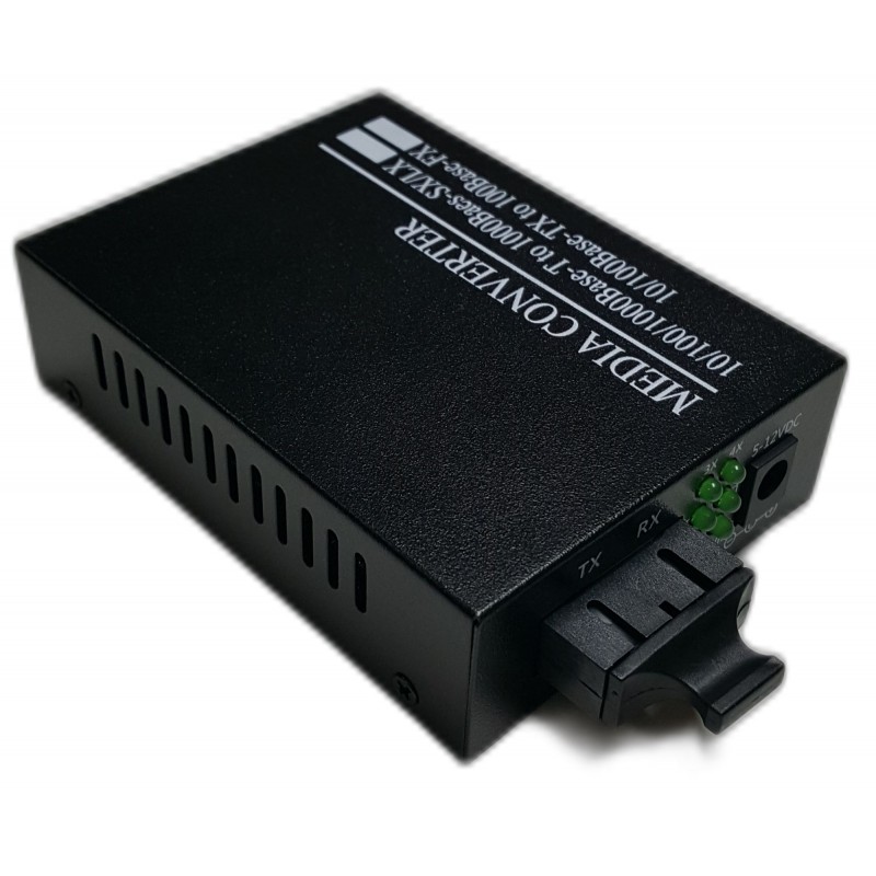CLR-MCG-41SC 4 Port Gigabit Ethernet Fiber Optik Media Converter SC SM 20km