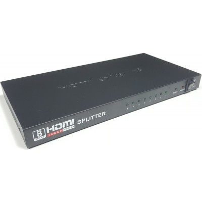 HSP-V1408F @ 1:8 HDMI Splitter 1080P