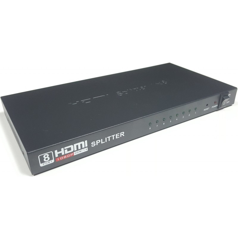 HSP-V1408F @ 1:8 HDMI Splitter 1080P