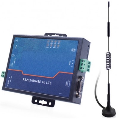 4G LTE IoT Modem 2 port 10/100M RJ45 ve RS232 RS485 Seri Port  CLR-CNS-L401