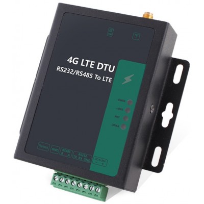 4G M2M IoT Modem 2 port 10/100M RJ45 ve RS232 RS485 Seri Port  CLR-CNS-L406