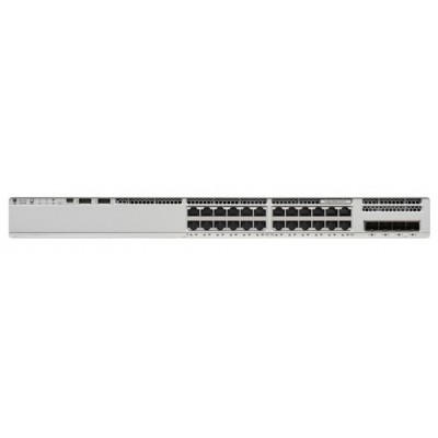 Cisco Omurga Switch 24 Port RJ45 + 4 Port 10G SFP+ Stackable @ C9200L-24T-4X-E
