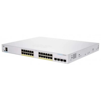 Cisco Poe Switch 24 Port RJ45 POE + 4 Port SFP Managed @ CBS350-24P-4G-EU