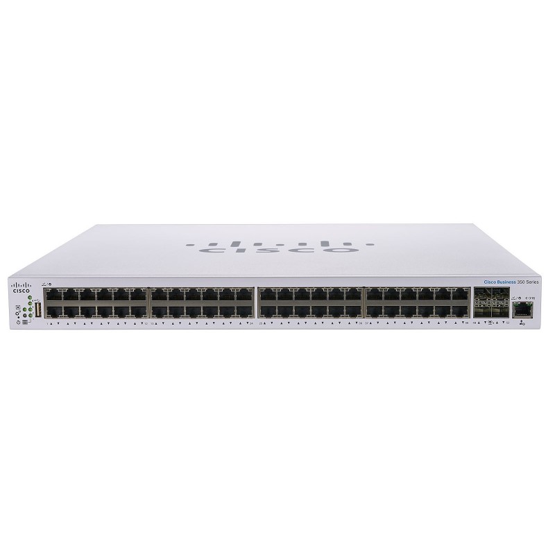 Cisco Switch 48 Port RJ45  + 4 Port Gigabit SFP Managed @ CBS350-48T-4G-EU