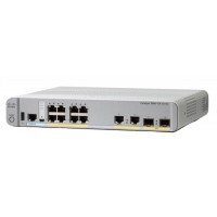 Cisco Compact Switch 8 10/100/1000M RJ45 + 2 Gigabir Copper + 2 Port SFP @ WS-C2960CX-8TC-L