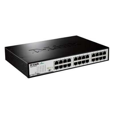 Ethernet Switch 24 Port RJ45 Unmanaged Gigabit Rack-mount @ DGS-1024C