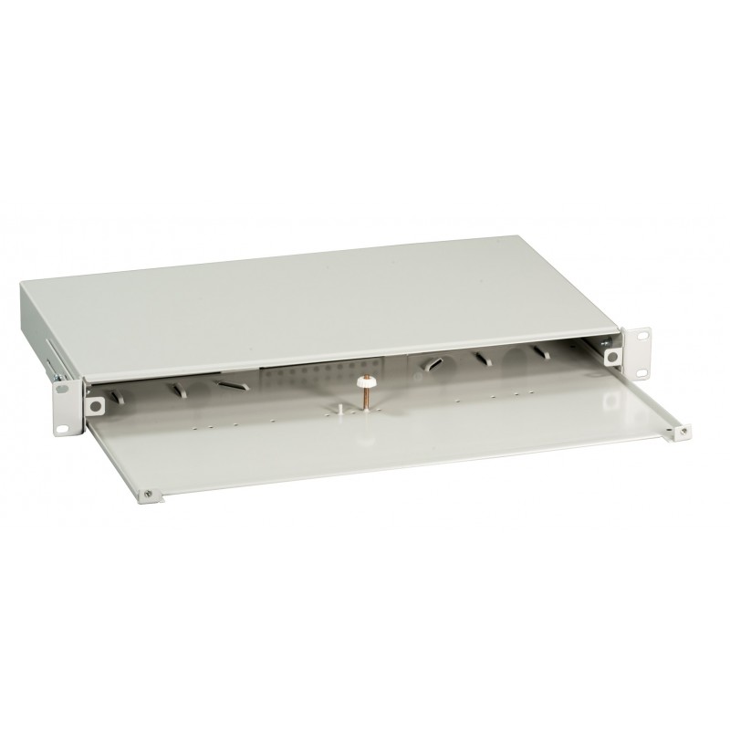 Ecolan VSB-A-GR Fiber Optik Patch Panel Rack Mount Ön Kapaksız 1U Gri Sürgülü