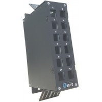 DIN Rail 12 Port Data Patch Panel