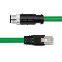 Harting 0945 700 5025 4-pin M12 Male to RJ45 plug Endüstriyel Ethernet Kablosu
