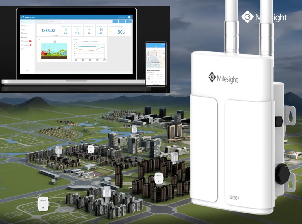 LoRaWAN Gateway Dış Ortam - Milesight UG67, LoRaWAN Gateway