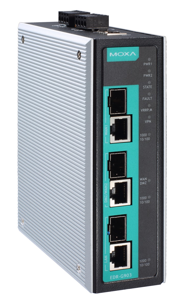 MOXA EDR-G903 Endüstriyel Tip Firewall/VPN Secure Router