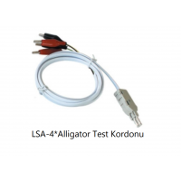 TTK-12 @  LSA-4*Alligator 4/4 Kutuplu Telefon Test Kordonu - Krokodil