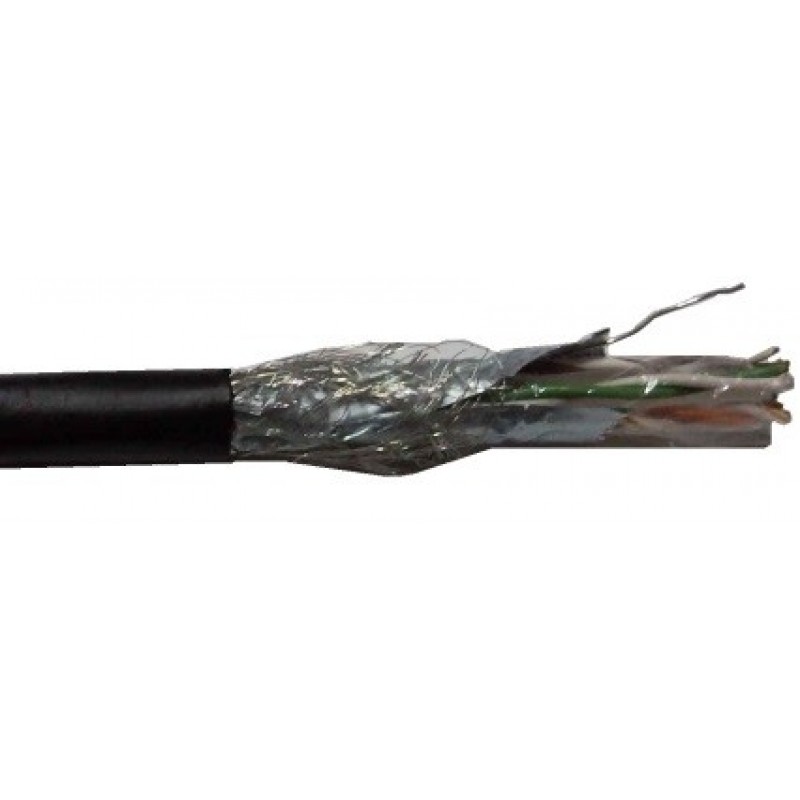 N06-SF2605PE @ Outdoor Data Cable CAT6 SF/UTP PE Siyah 500Mt