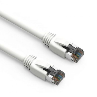 Data Patch Cord CAT8 40Gbps S/FTP PIMF 24AWG LSZH 2000Mhz Beyaz