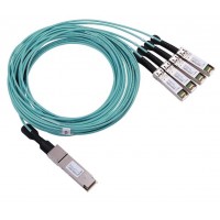 100G QSFP28 to 4 x 25G SFP28 AOC OM3 Fiber Breakout Cable