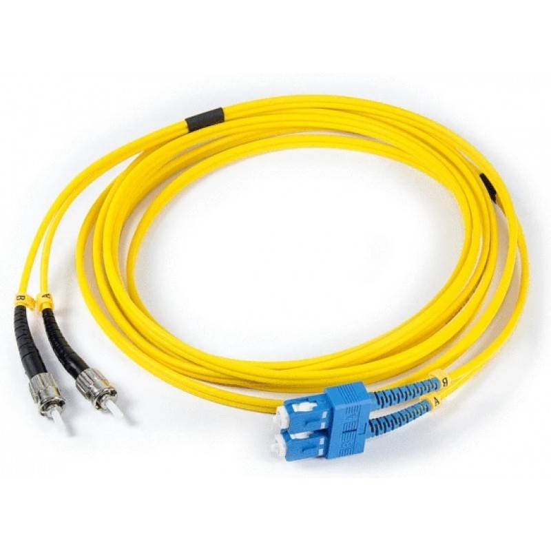 SC-ST SM Duplex Fiber Optik Patch Cord LSZH 1m # ON-PCD-S21701