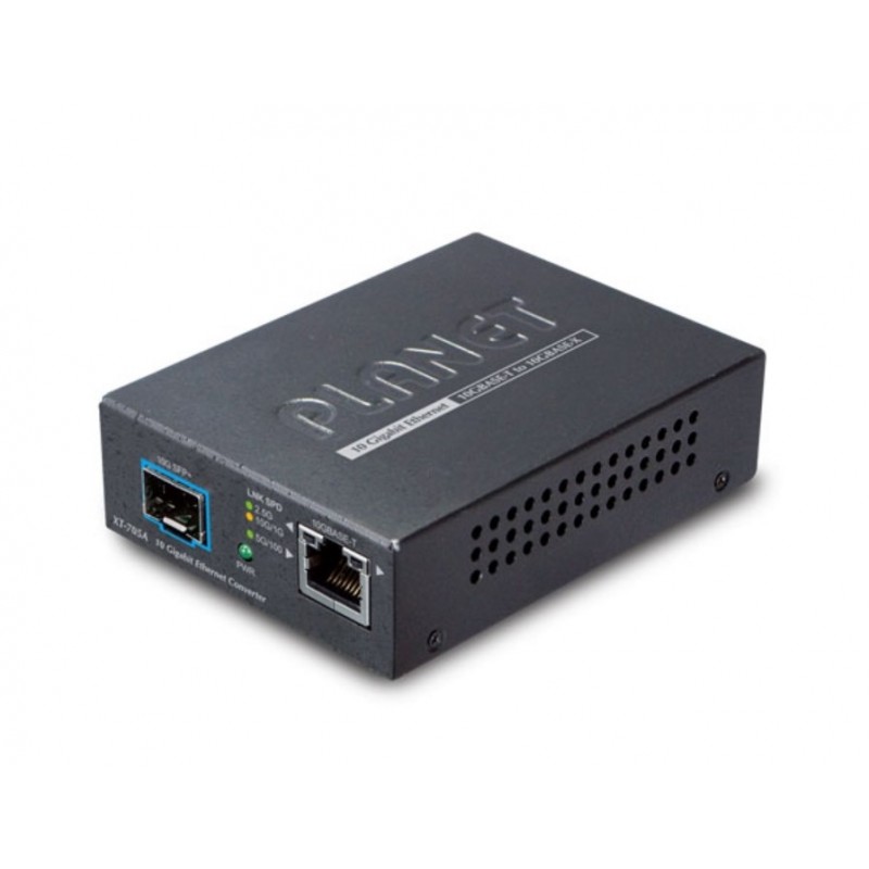 Planet XT-705A 100M/1G/2.5G/5G/10G RJ45 to 10GBASE-X SFP+ Media Converter