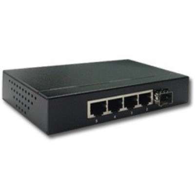 Mini Switch 1 Port SFP + 4 Port RJ45 @ RP-G0401DB