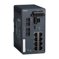MCSESM103F2CU0 8 Port RJ45 + 2 Port SC Duplex Yönetilebilir Endüstriyel Switch