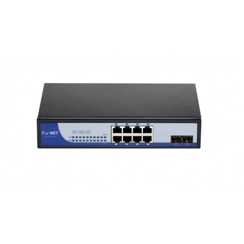 Ethernet Switch 8 Port RJ45 + 2 Port SFP Managed @ S3500-10G-2F