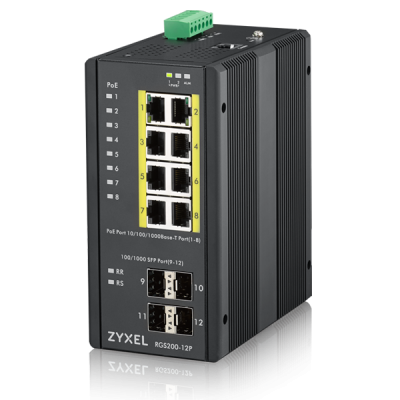 RGS200-12P Zyxel @ 12-port GbE Managed PoE Switch