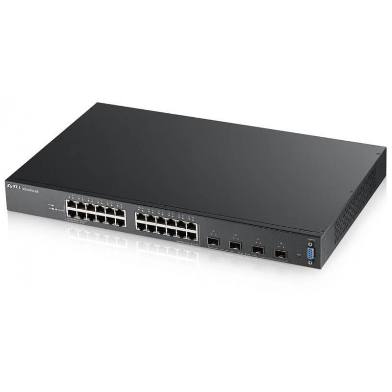 Ethernet Switch 24 Port RJ45 + 4 Port SFP+ Managed @ XGS2210-28