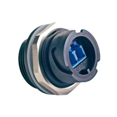 CONEC 17-300010 IP67 LC Duplex SM Bayonet Panel Receptacle