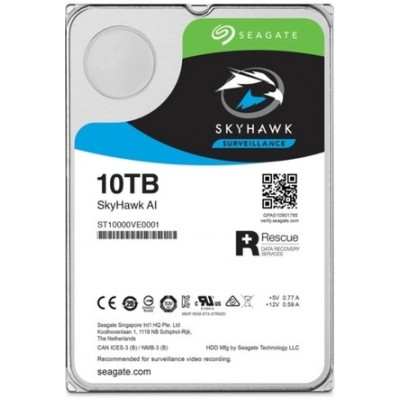 Seagate Skyhawk AI 10 TB Harddisk - Güvenlik Diski @ ST10000VE001