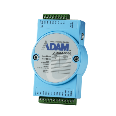Advantech ADAM‑6050‑D1 12DI/6DO Ethernet Remote I/O Modülü
