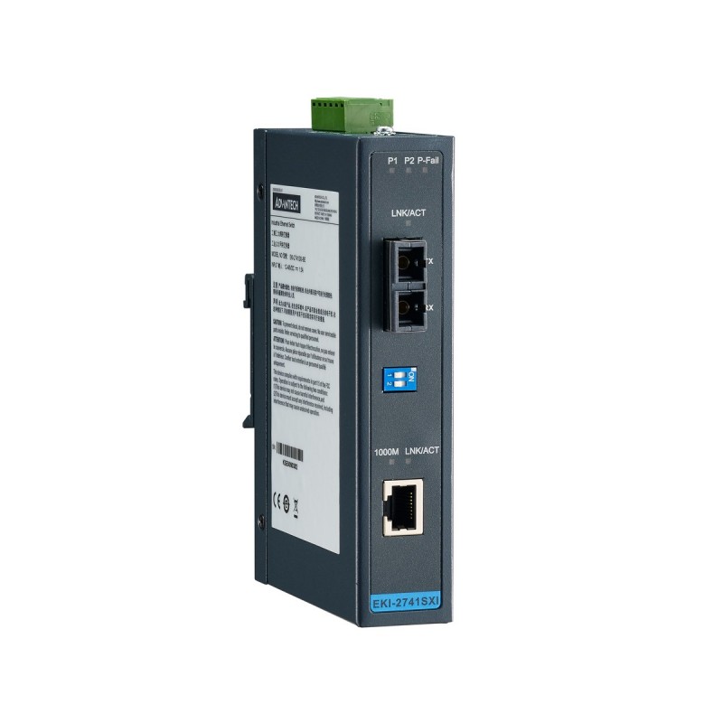 Advantech EKI-2741 Serisi  10/100/1000T (X) - Fiber Optik Gigabit Endüstriyel Medya Dönüştürücüler