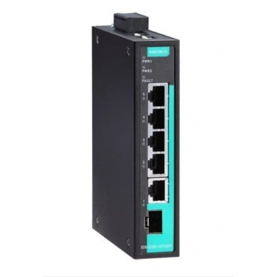 Moxa EDS-G205-1GTXSFP  4Port Gigabit + 1Port SFP Combo Switch