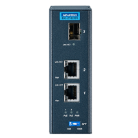 Advantech EKI-2742FPI 2Port GE POE + 1x SFP Endüstriyel Switch