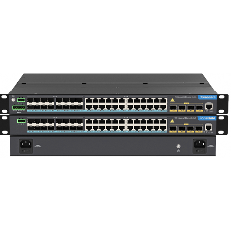 TSN Switch 44-Port Gigabit/10Gigabit Layer 3 TSN Endüstriyel Ethernet Anahtarı