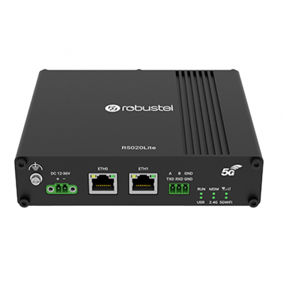 Robustel R5020L-A-5G-A25GL Endüstriyel 5G Router (Çift SIM, WiFi, RS232/RS485, VPN Destekli)
